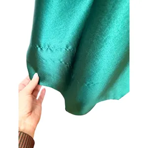 Reem by Reem Acra Silk Dress Women 14 Emerald Green Draped Tulip Wrap Cocktail thumbnail 6