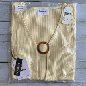 NWT Callahan Knitwear Vera‎ Top in Creme thumbnail 5