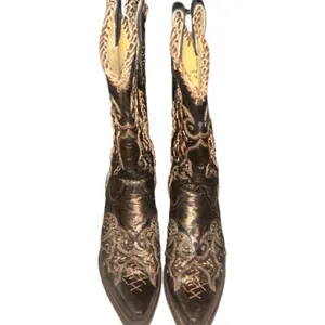 CORRAL Leather Studded Snip Toe Embroidered Cowgirl Boots R1217 thumbnail 2