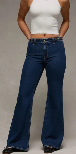 American Eagle High-Rise Flare Dark Blue Women’s Jeans thumbnail 1