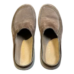 Merrell Primo Scoop Mules Womens 7 Brown Nubuck‎ Leather Slip On Clogs Comfort thumbnail 5