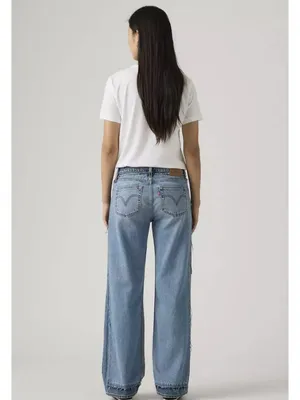 New Levi's 27x34 Premium Deconstructed Low Loose Women's Jeans Upon Reflection thumbnail 3