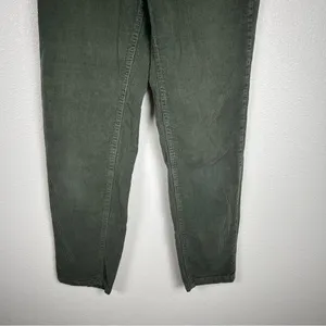 BDG Women's Mom High Rise Corduroy Dark‎ Green Pants Sz 25 thumbnail 4
