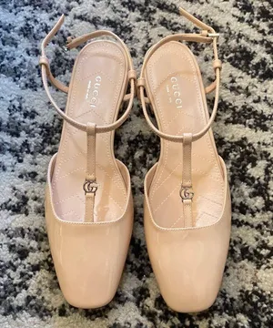 Double G patent-finish T-Strap ballerinas Ballet Flat Size 35.5 thumbnail 3