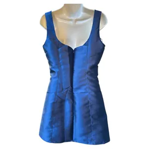 Current Mood Satin Bow Strap Mini Dress Women’s Large Blue NWT Party (Junior) thumbnail 3