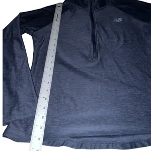 New Balance Sport Spacedye Blue Gray Half Zip Pullover Small‎ EUC thumbnail 10