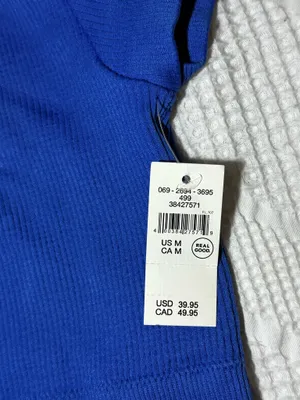 Aerie Seamless Cap Sleeve Bralette Top - Electric Blue thumbnail 4