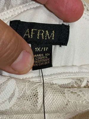 AFRM by Anthropologie Plus,Thelma Lace Ivory Dress,Size 1X,NWT thumbnail 2