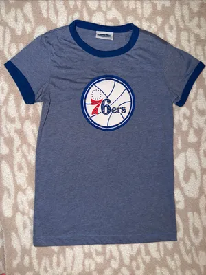 Philadelphia Blue 76ers Ringer T-Shirt thumbnail 1