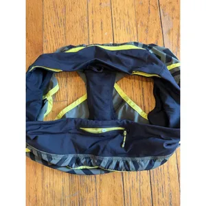 Lulus Lululemon Lined Running Shorts Womens 10 Grn Geometric 2.5 thumbnail 6