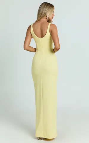 New Showpo Indi Maxi Dress Boat Neck Bodycon Dress Size Large MSRP $129 thumbnail 6
