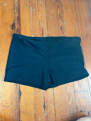 Women’s Size 2X Black Swim Shorts Swimsuit thumbnail 4