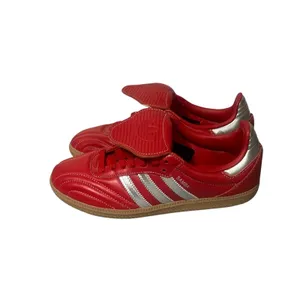 adidas Samba LT Sneakers‎ Women 7 Red Silver Gum Fold Over Tongue JS3938 thumbnail 6