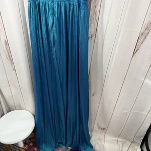 Lulus Women’s Medium Blue Lurex Maxi Dress NWOT thumbnail 5