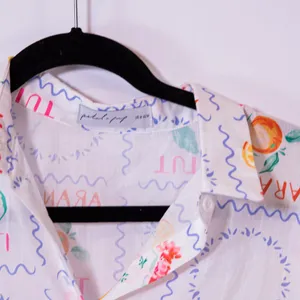 Petal + Pup Hampton Lobster Lemon Summer Print Pattern Short Sleeve Button Shirt thumbnail 2