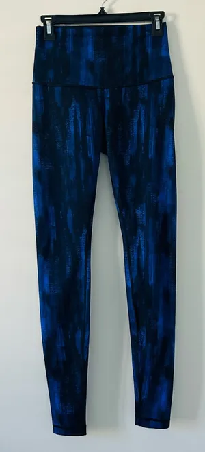 Lululemon Wunder Under Roll Down High Rise Night Sky Harbor Leggings 31in 6 thumbnail 1