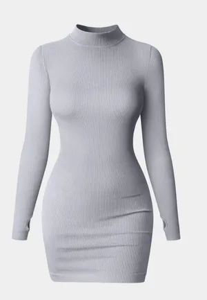 OQQ Tummy Control Mini Dress Size Small thumbnail 1