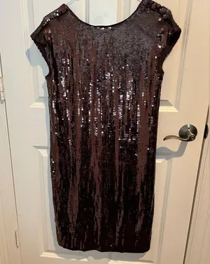 Anthropologie Sequined mini dress thumbnail 1
