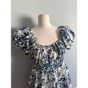 Abercrombie & Fitch Emerson Poplin Puff Sleeve Mini Dress thumbnail 3