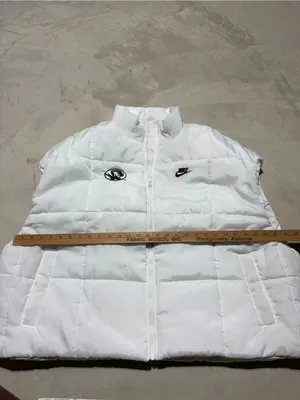 Nike therma-fit White Puffer Vest mizzou logo Missouri XXL thumbnail 5
