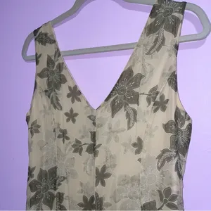 Vintage Jonathan Martin Y2K Silk Midi Dress Women Size 8 Whimsical Floral Fairy thumbnail 7