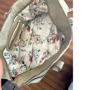 Schuler & Sons Philadelphia Anthropologie Sage Green Pebbled Leather Satchel Bag thumbnail 12