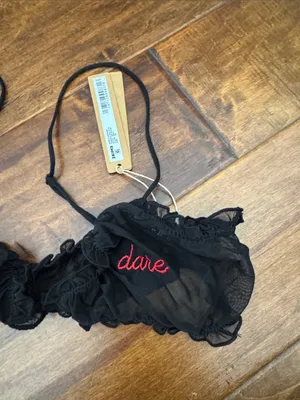 Nwt Skims Sleepover Mesh "Truth Or Dare" Triangle Bralette thumbnail 3