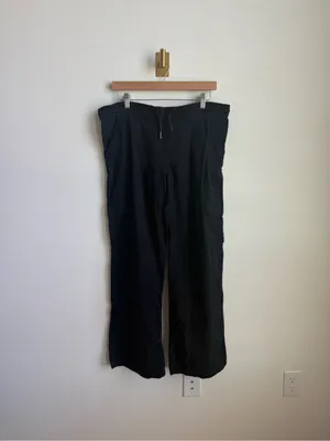 PACT Organic Cotton Hemp Cargo Wide Leg Pants Black Size Medium thumbnail 4