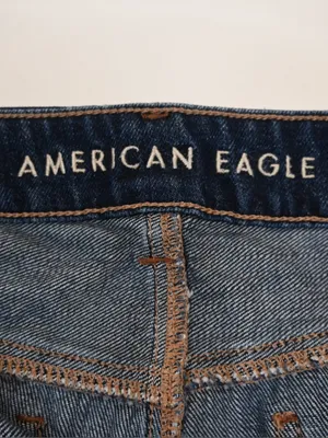 American Eagle Women's 4 Tomgirl Dark Wash Jean thumbnail 9