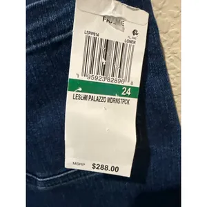 FRAME Le Slim‎ Palazzo Modernist Pocket Jeans in Loner Size 24 thumbnail 8