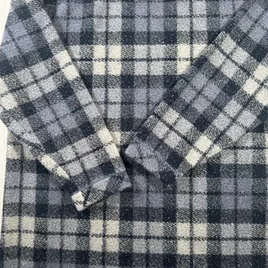 Vintage Woolrich Women’s XL Blue Plaid Fleece Pullover Long Sleeve Crewneck thumbnail 2