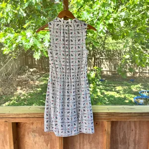 Madewell Women's Sleeveless Silk Mini Dress White Printed Size 00 thumbnail 2