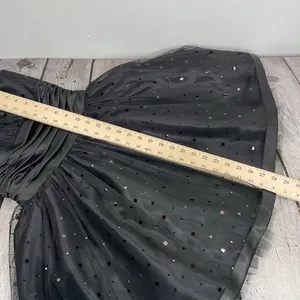 Jessica McClintock For Gunne Sax Black Strapless Netted Embellished Dress 3 thumbnail 14