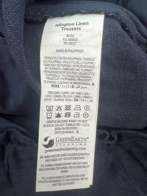 Boden Islington linen pants sz 16 18 long thumbnail 7