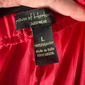 House of Harlow 1960s Sleepwear Satin Pants Size Large. thumbnail 5