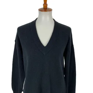 Madewell Black V Neck Long Sleeve‎ Pullover Sweater Small thumbnail 2