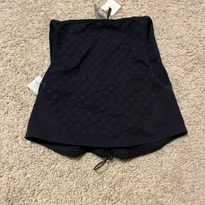 By Anthropologie Lace-Up front black Corset Top never worn thumbnail 5