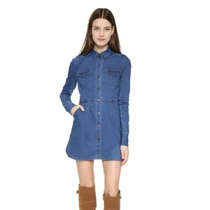 Free People Dynomite Denim Mini Dress XS Western Festival Long Sleeve Country thumbnail 2