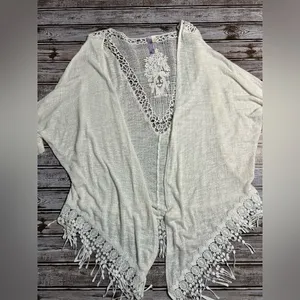 Alpine Woman’s White Lace Cardigan Beach/ Coastal size small thumbnail 2