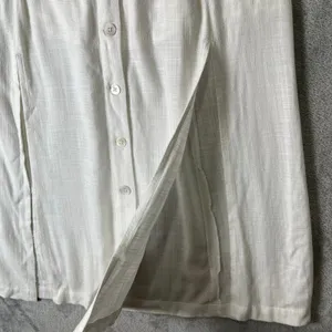 L*Space White Button Front‎ Midi Skirt Women’s Size Small Boho Pocketed Slits thumbnail 2