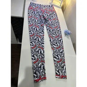 ZooZatz Wisconsin Badgers All Over Print Leggings Black White Red‎ Womens Small thumbnail 7