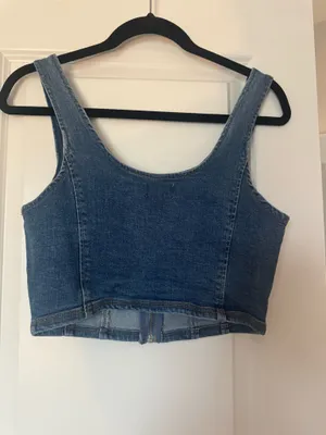 Forever 21 Denim Vest Top thumbnail 4
