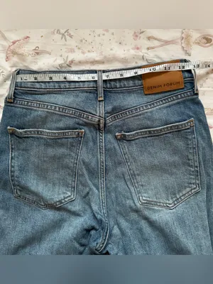 Aritzia Denim Forum Marianne Flare Jeans Size 25 Distressed Medium Wash thumbnail 9