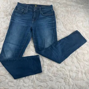 7‎ For All Mankind Roxanne Ankle Jeans Dark Wash Slim Mid Rise Size 26 AU8204005 thumbnail 1