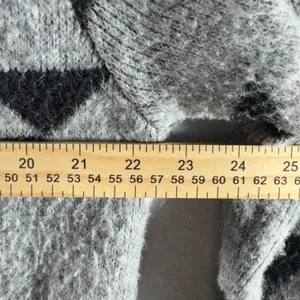 3175 | Frye Cardigan Sweater Women M Gray Aztec Open Front Pockets Southwestern thumbnail 3