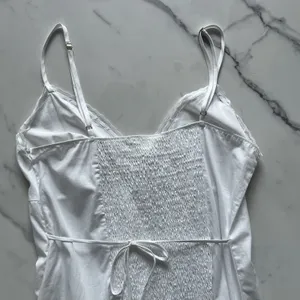 Frankies Bikinis x PINK Indiana tiered Midi Dress White XL Romantic lace prairie thumbnail 8