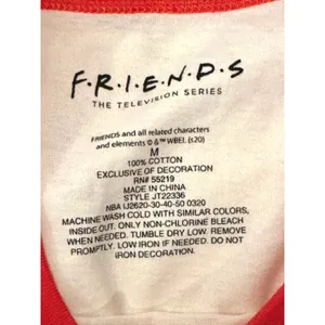 Friends Rainbow T-shirt Beige with Multicolor Neck and Cuffs M thumbnail 9