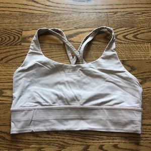Lululemon Energy Bra  Long Line  Light Pink thumbnail 1