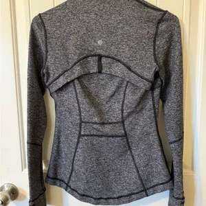 Lululemon Athletica Gray Fitted Zip-Up Jacket thumbnail 2