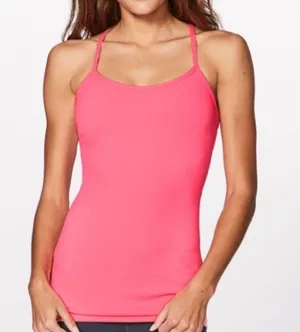 Lululemon Pink Power Y Tank Top Size 4 thumbnail 1